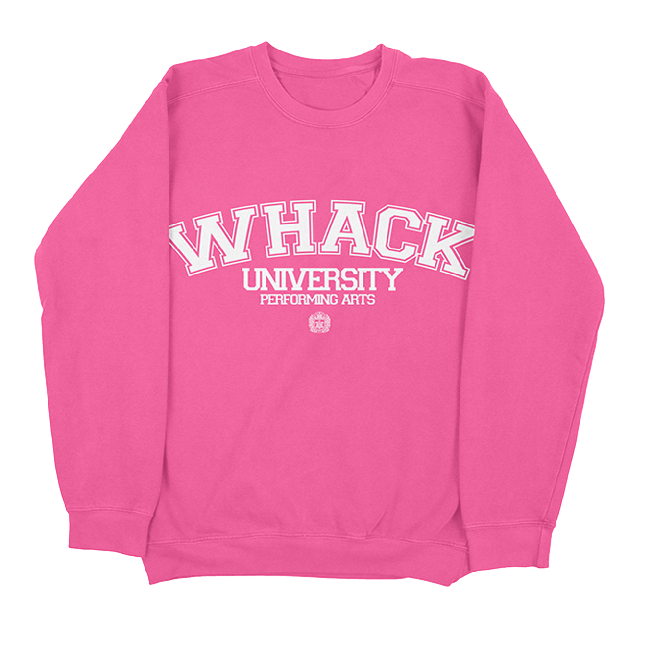 WHACK University Crewneck Pink
