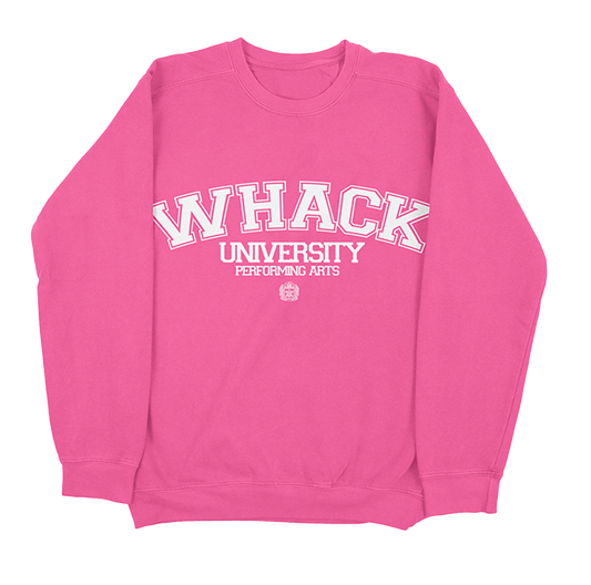 WHACK University Crewneck Pink